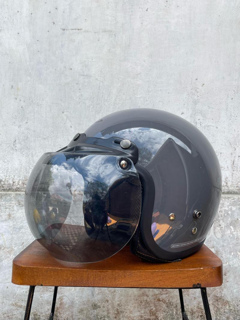 Product Introduction of Helm Bogo full leher retro premium SNI dewasa hijab Wanita Pria SNI Terbaru Kaca Cembung Motorcycle 2