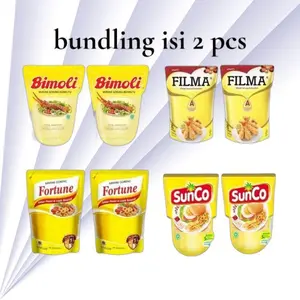 Bimoli Filma Fortune SunCo Paket Hemat Minyak Goreng 2 Liter Pouch Isi 2 Hemat untuk Memasak Kebutuhan Dapur Anda Bundling isi 2 pcs