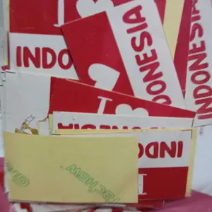 200pcs Stiker Pipi Bendera Merah Putih Waterproof Anti Air 2,5x4 cm | Aksesoris HUT RI 17 Agustus