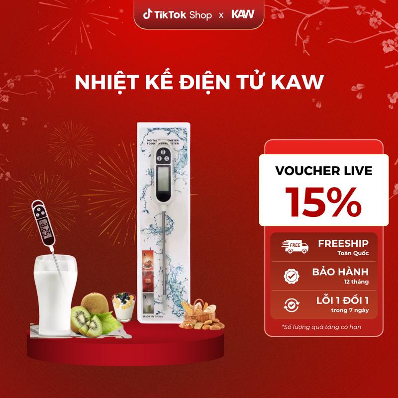 Nhiệt Kế Nấu Ăn, Pha Sữa KAW KT300 - Đo Nhanh, Độ Chính Xác Cao Nhiệt Kế