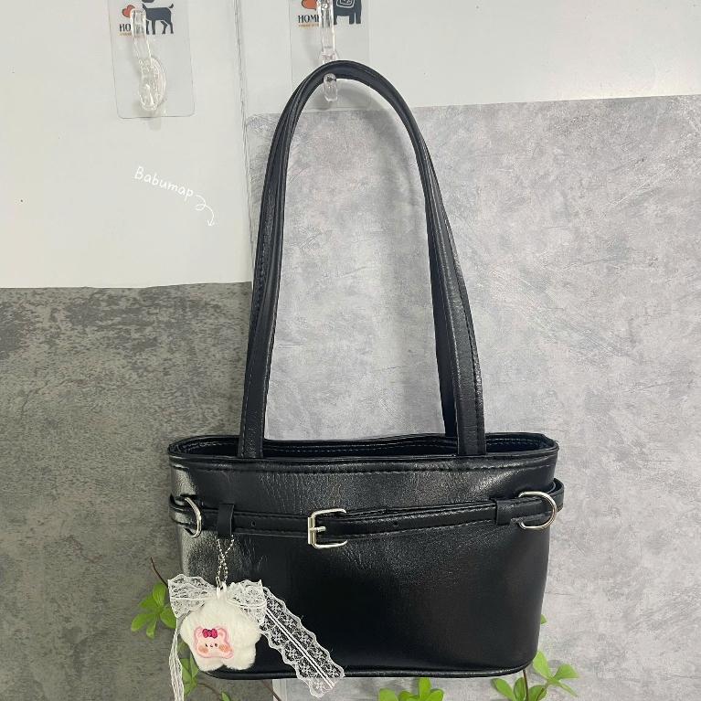 Túi xách nữ đeo chéo đeo vai basic trẻ trung túi công sở đựng đồ from medium size phối gấu sao nơ ren  _ TDC269