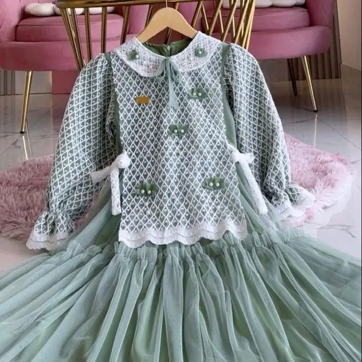 (Spesial Lebaran) Fujiian Dress Brukat Mewah Couple Ibu Anak Usia 1 Tahun sampai 15 Tahun. 3