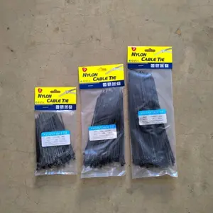 Cable Tie Kabel Ties tis hitam Ukuran 10cm 15cm 20cm 25cm 30cm 35cm 40cm