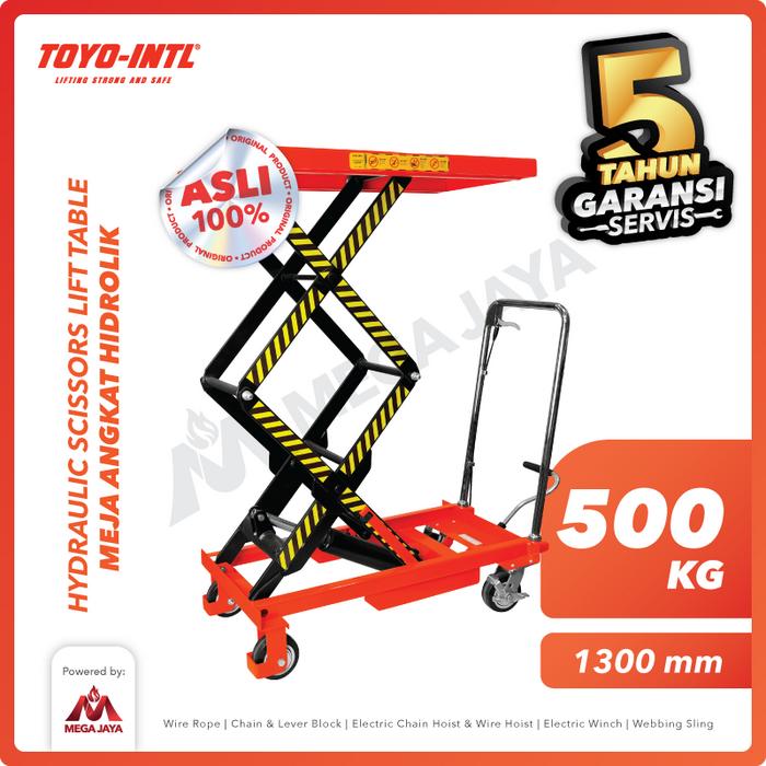 Gambar Hydraulic Scissors Lift Table / Meja Hidrolik 500 Kg x 1.3 M TOYO dari megajaya.co.id Kota Administrasi Jakarta Pusat Tokopedia