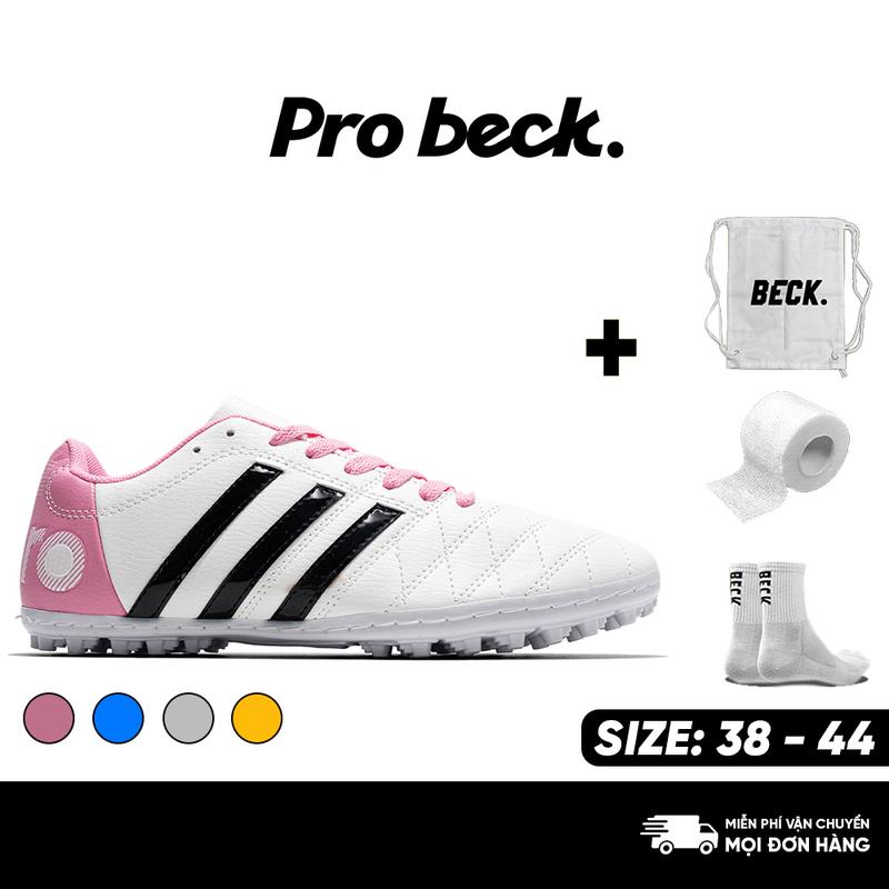 Giày Bóng Đá Wika 3 Sọc Toni Kroos SOCCER BECK, Tặng Quà, Đế Đinh TF, Bám Sân, Các Phối Màu Sắc, Sân Cỏ Nhân Tạo