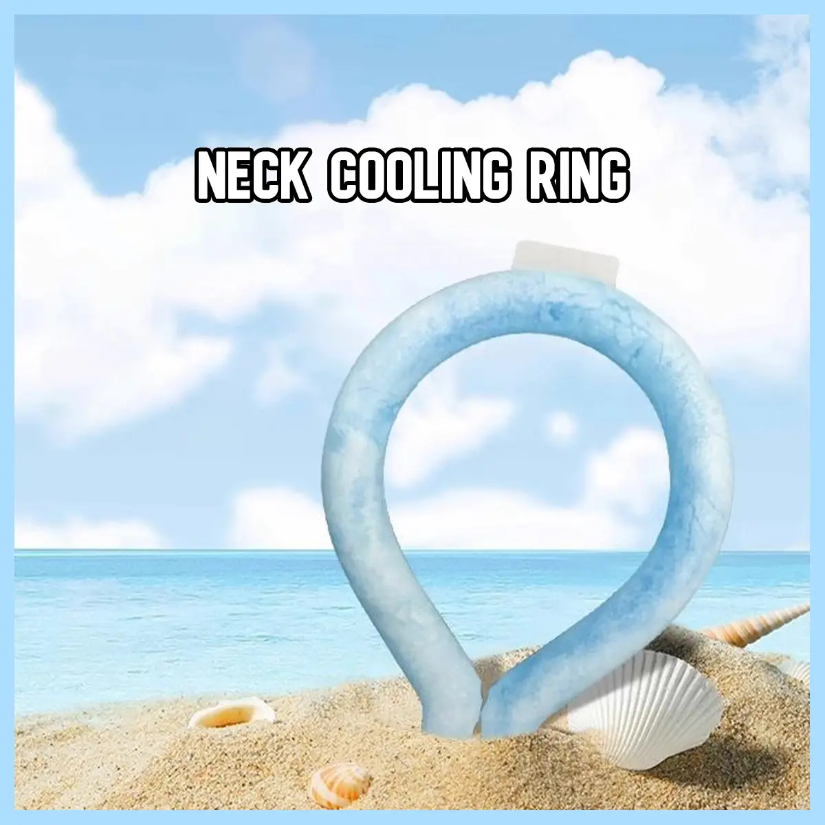 [SG] Neck Cooling Ring/ Sky Neck Cooling/ Cool Tube Collar/ Cycling Running Outdoor Cooler/ Japanese Neck Cooler