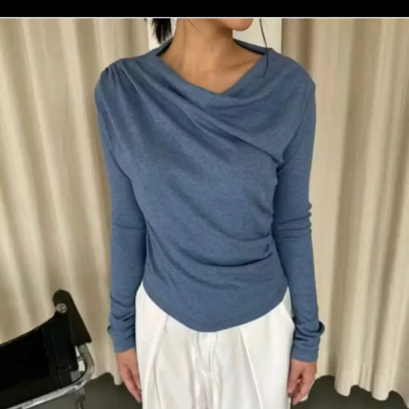 APRIL TOP |  Atasan Knit  Wanita Korean Top Baju Knit Wanita Lengan Panjang Basic Long Sleeve Standar Rib 4