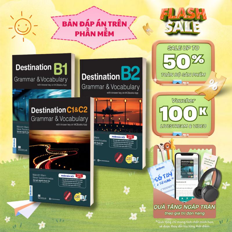 Sách - Trọn Bộ Giáo Trình Destination Grammar & Vocabulary B1 B2 C1&C2 - Ôn luyện tiếng Anh - Sách Học Ielts - MCBooks