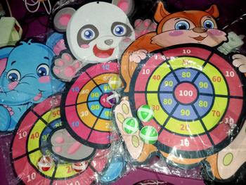 Product Review of BISA COD M6211 Mainan Lempar Bola Tempel / Papan Dart Target Lempar Bola Seru Anak Dewasa Toys Hadiah Plastik Asli from C**n 0