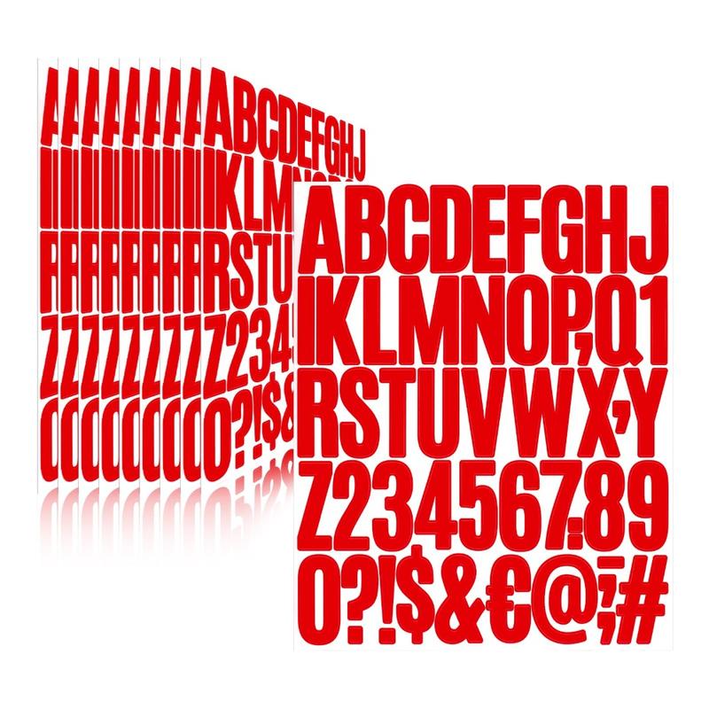Stationery Gift Self Adhesive Letter Stickers Red 2 Inch Mailbox ...