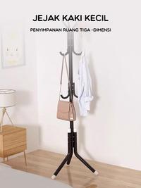 Gambar Bonbox Gantungan Baju Tiang Berdiri Serbaguna Stand Hanger BFS40324 dari MiFun Living Kota Denpasar 3 Tokopedia