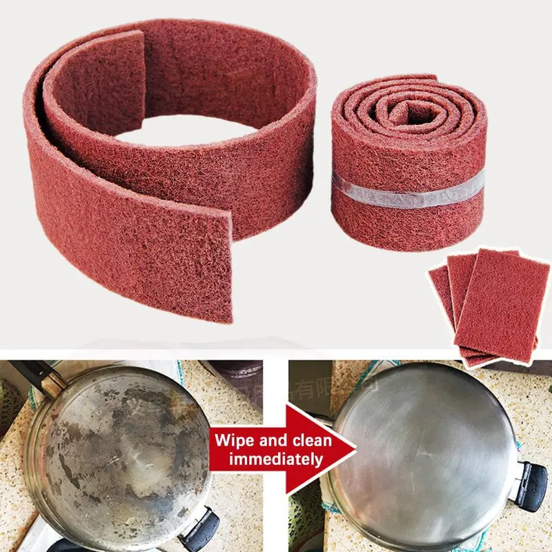 Miếng Cọ Rửa Nhà Bếp, Vải Lau Đa Năng, Dày Dặn, Miếng Cọ Rửa Loại Bỏ Gỉ Sét, Cho Nồi, Z3L4 2