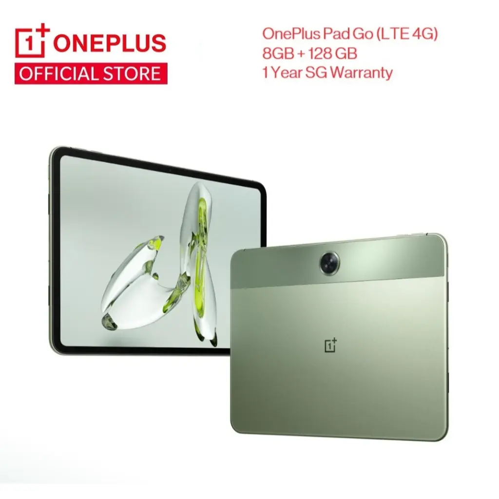 OnePlus Pad Go Global Version 8GB + 128GB, 11.4 inch 2.4K Display, 4G LTE, 8000mAh Battery - Tablet