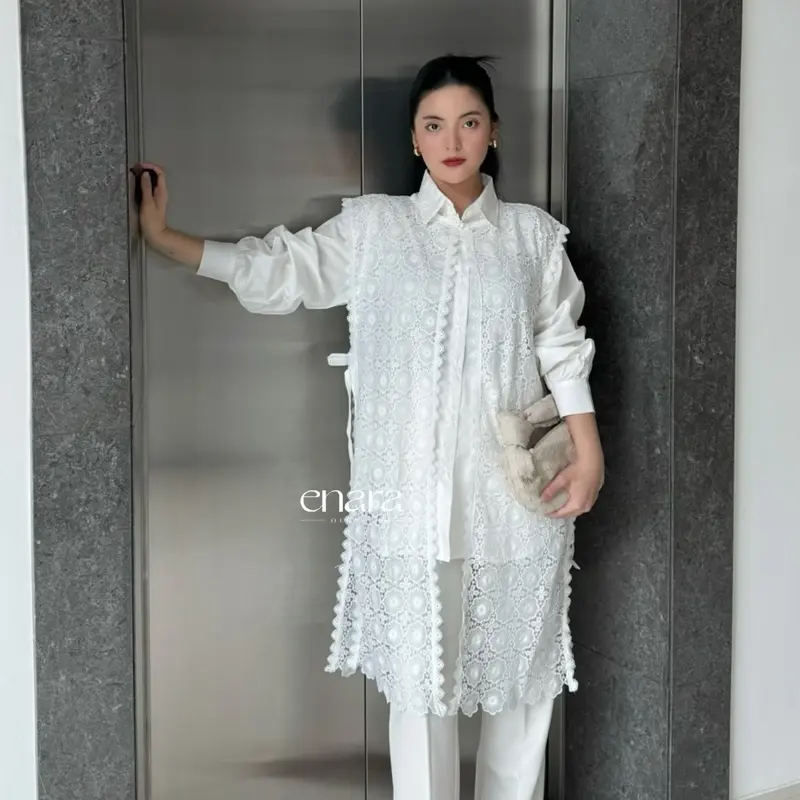 Kinar tunik P13 white