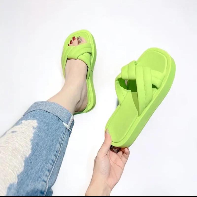 Dép nữ bánh mì quai xoắn chéo mềm mại, êm chân, đế 4p mẫu mới  nhiều màu siêu xinh DéP STYFANI