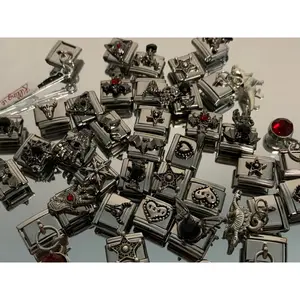 (ADA CHARM BARU!!!) HeavyPetal - Italian Charm Bracelet - Silver Series