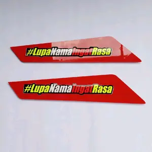 2pcs Wiper Wing tulisan LUPA NAMA INGAT RASA 6warna