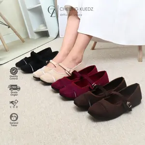 Cheung Kuedz Gamora Flat Shoes Modern Wanita Berbahan Canvas