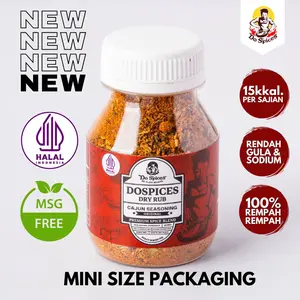 Dospices [mini size] Healthy Dry Rub [Cajun Seasoning] Bumbu Marinasi Rendah Kalori [55 Gr] Bubuk Rempah Instan Rendah gula Rendah lemak