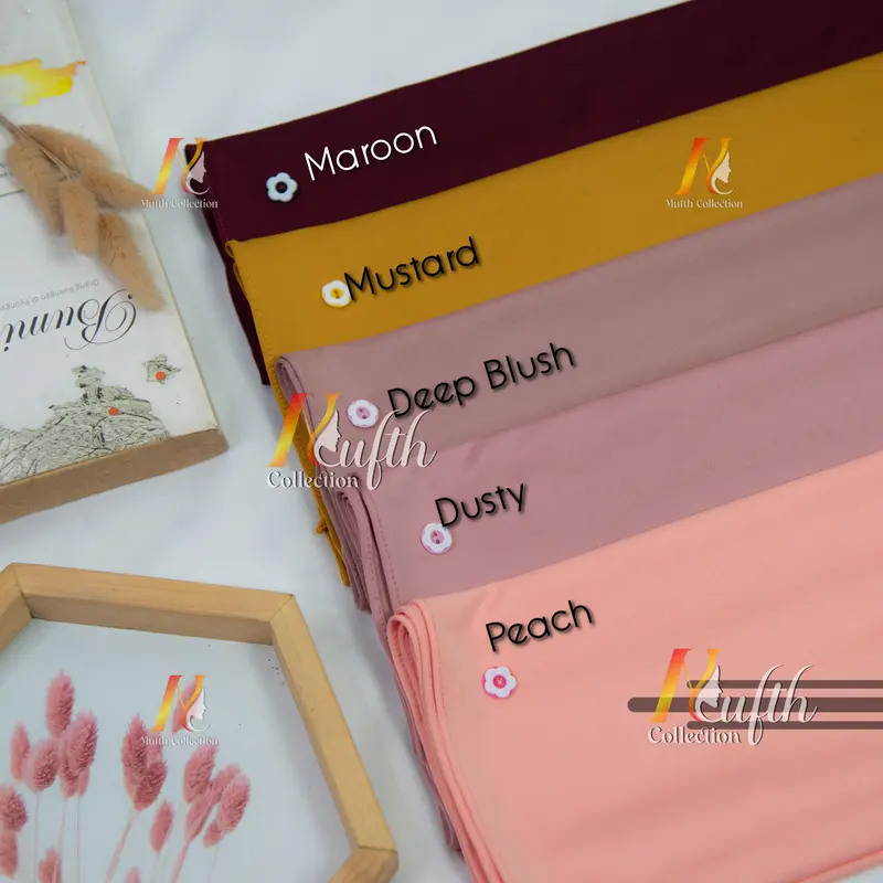 Pashmina Instan Anak Kancing Jersey Umur 4 - 7 Tahun Muslim Variasi 3
