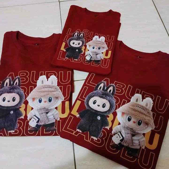 Kaos labubu viral custom_nama 6
