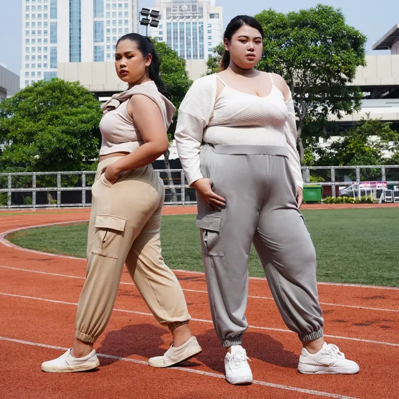 Bigins - Leo Jogger Cargo Pants/Jogger Pants Wanita/ Celana Sport/ Celana Olahraga - JLP013 3
