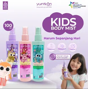 Yunikon Kids Body Mist 100ml - Parfum Ringan & Menyegarkan untuk Anak-Anak, Aman dan Lembut, Tahan Lama, Kemasan Praktis, Cocok Sehari-hari - Spray