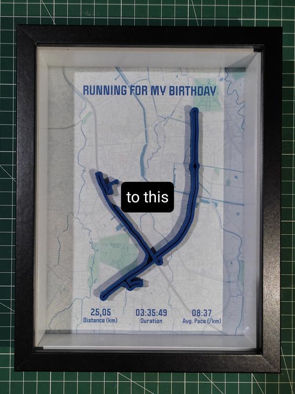 custom order track route map ji eun studio (medium density fibreboard frame) 2