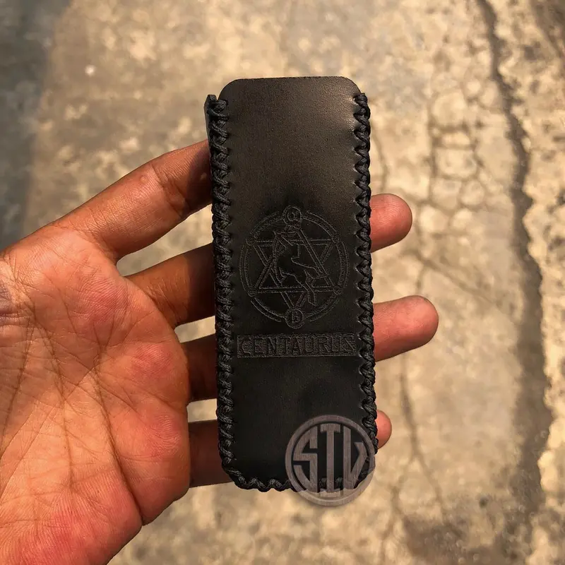 Sleeve Case Kulit Sintetis M100 Hitam Polos 3