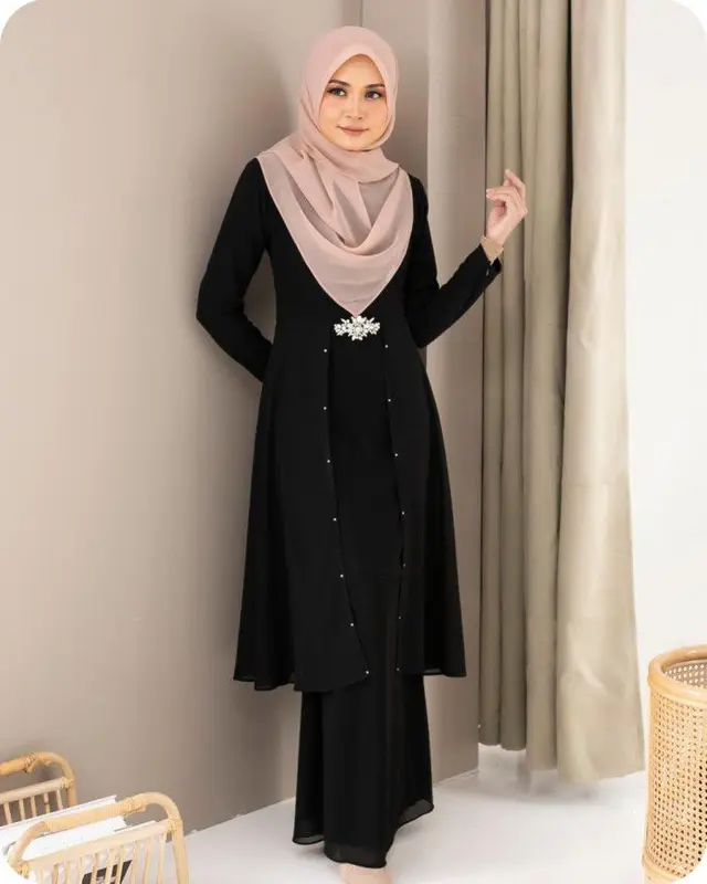 Eliza Set Rok Melayu Model Simpel Terbaru Busui Friendly 1