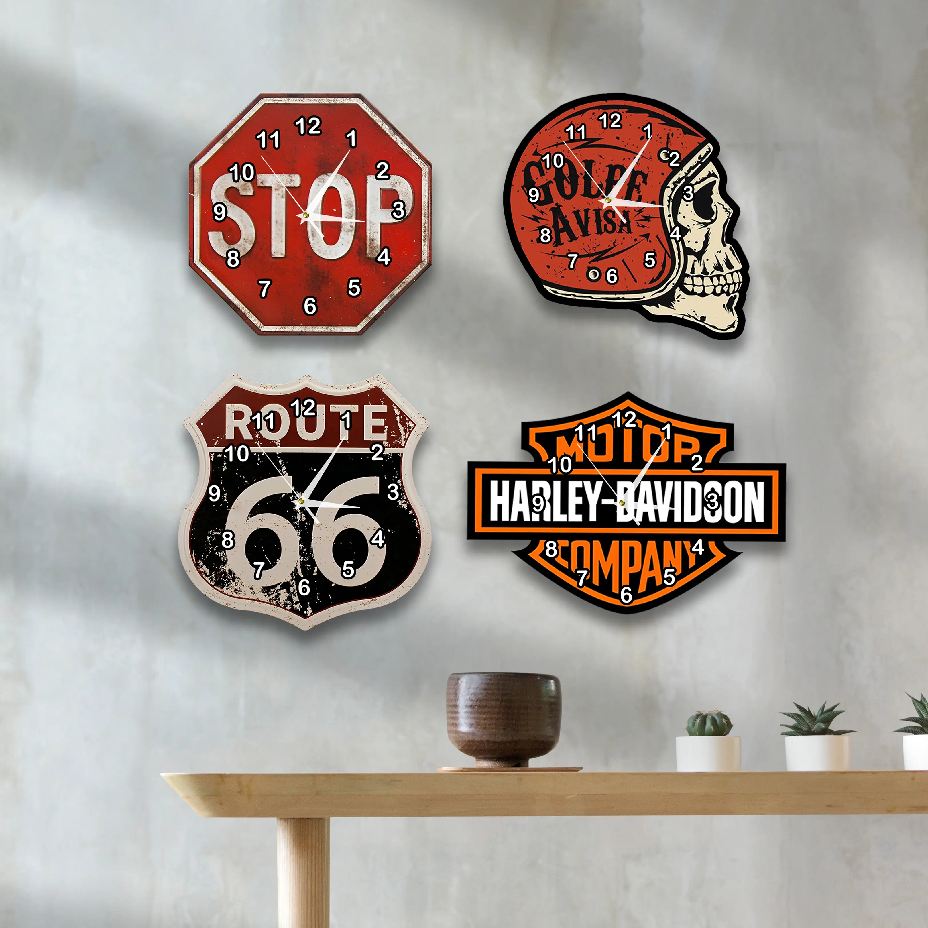 [PROMO] Jam Dinding Ukir Desain Vintage Unik Retro