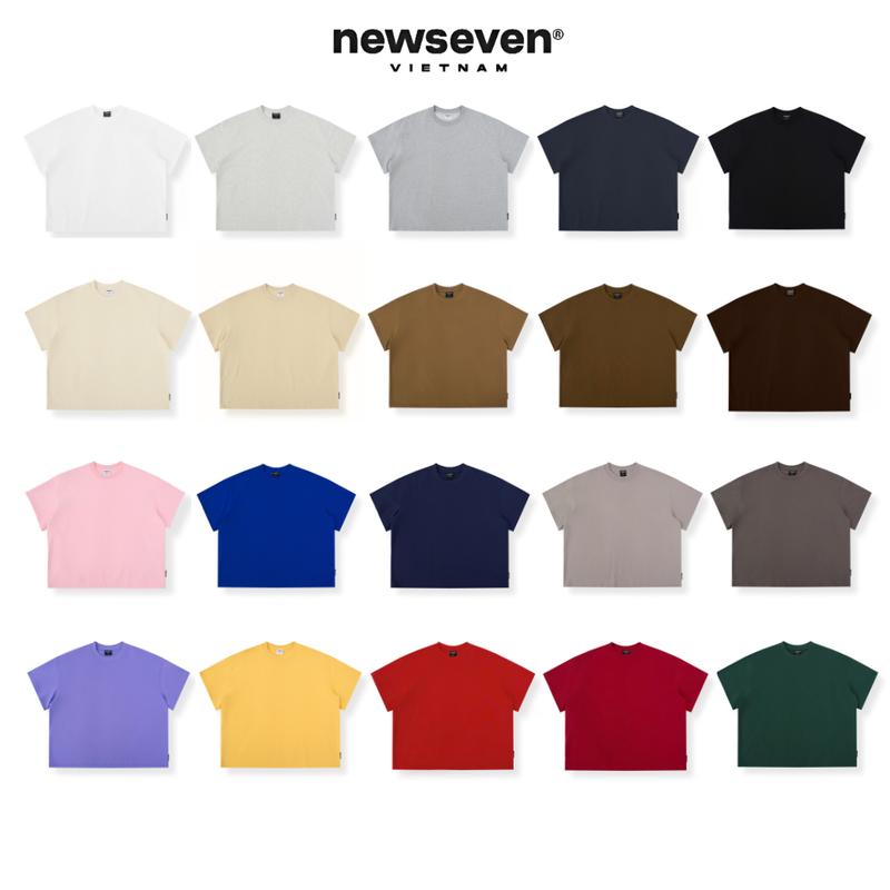 GIÁ MỞ BÁN Áo Thun Trơn COTTON COMFITEX FABRIC CHỐNG NHĂN 240Gsm NEWSEVEN Nhiều Màu Form Boxy Nam Nữ NAT.499