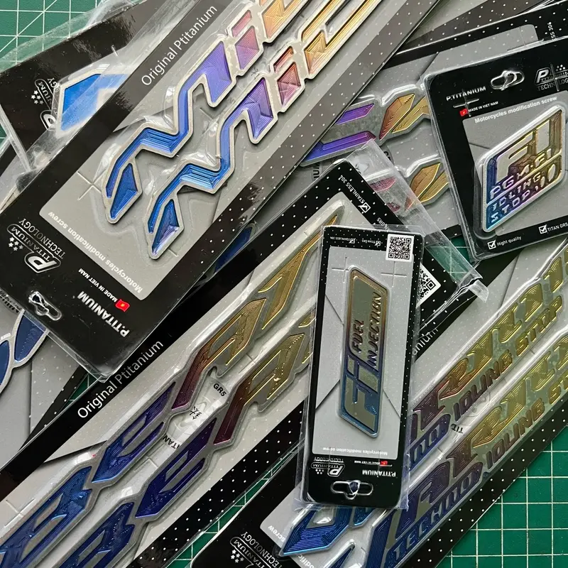Emblem logo body titanium vario scoopy beat pcx nmax mio dll 1