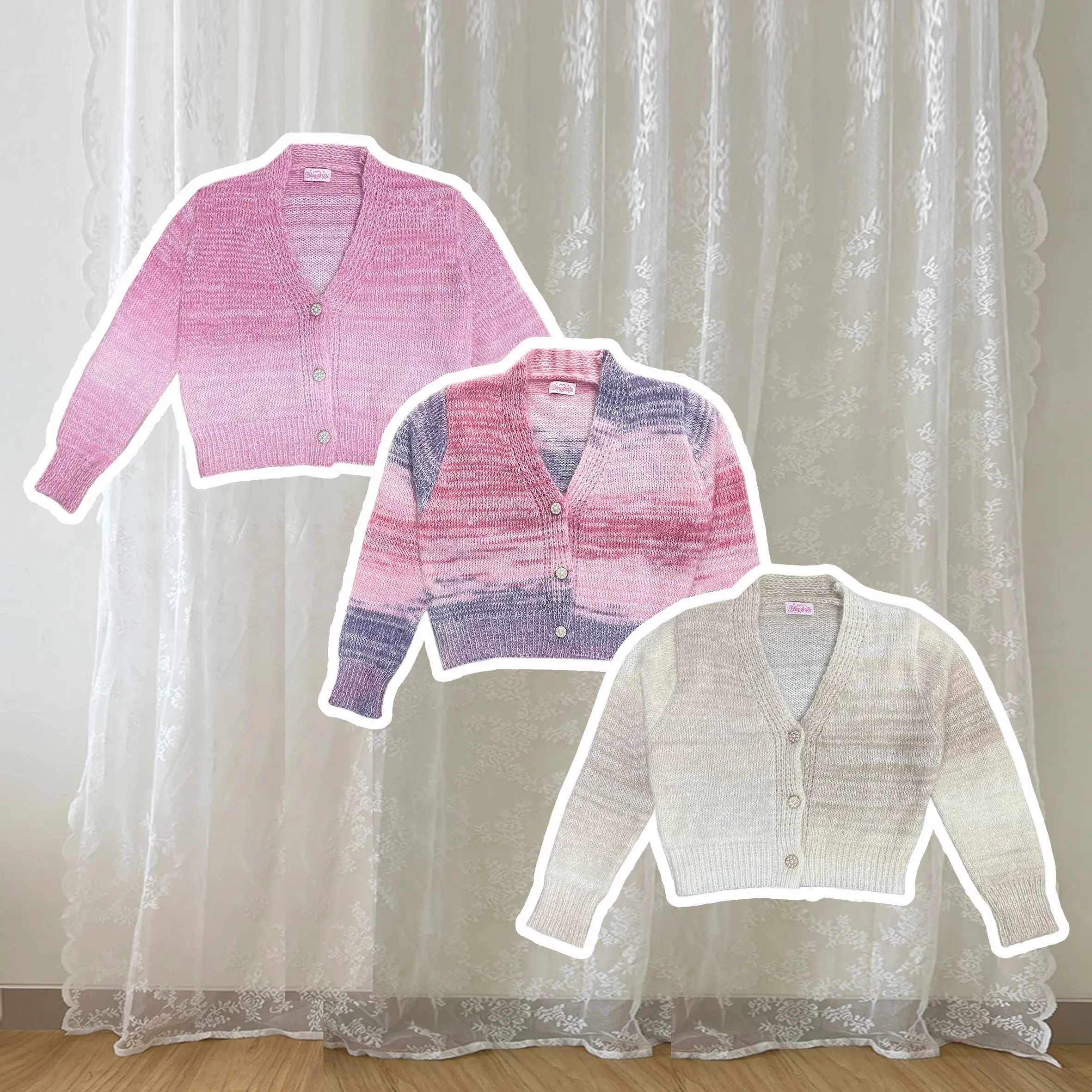 Delina Vintage Knit Cardigan - Doll's House Collection - Bling It On Panjang Knitwear Wanita Outer Baju