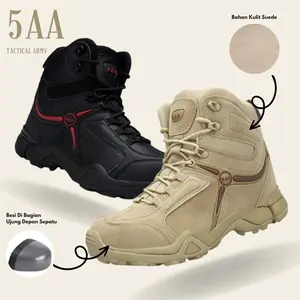 PROMO COD Sepatu Pria Delta Tactical 5AA Low Boots Sefty Cream 6'Inci Sepatu Hiking Touring Outdoor