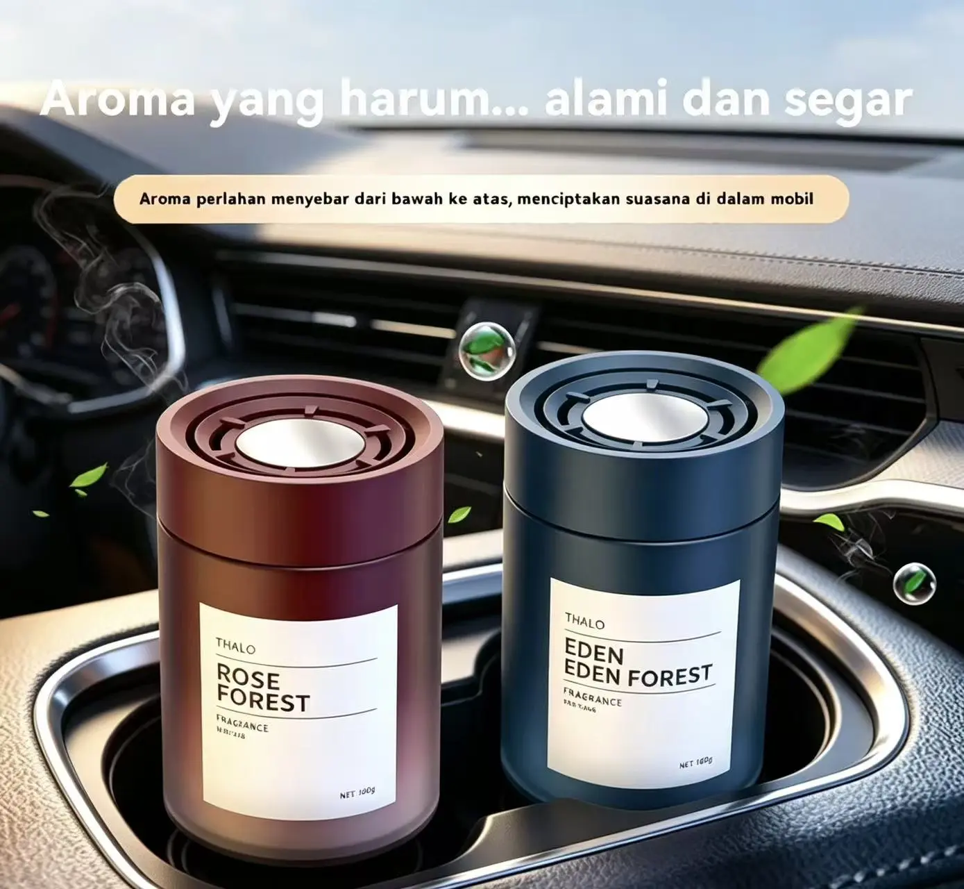 Aroma padat pengharum mobil multifungsi pembersih udara kabin. Daya tahan wangi panjang, bentuk kompak tidak menghalangi pandangan pengemudi, pilihan aksesori wajib pengendara modern.