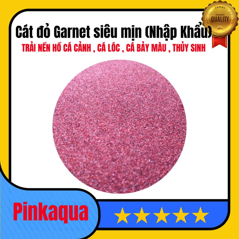  Cát đỏ Garnet hạt mịn trãi nền bể thủy sinh nhập khẩu Ấn Độ - Chất lượng cao không bụi không ảnh hưởng chất lượng nước 