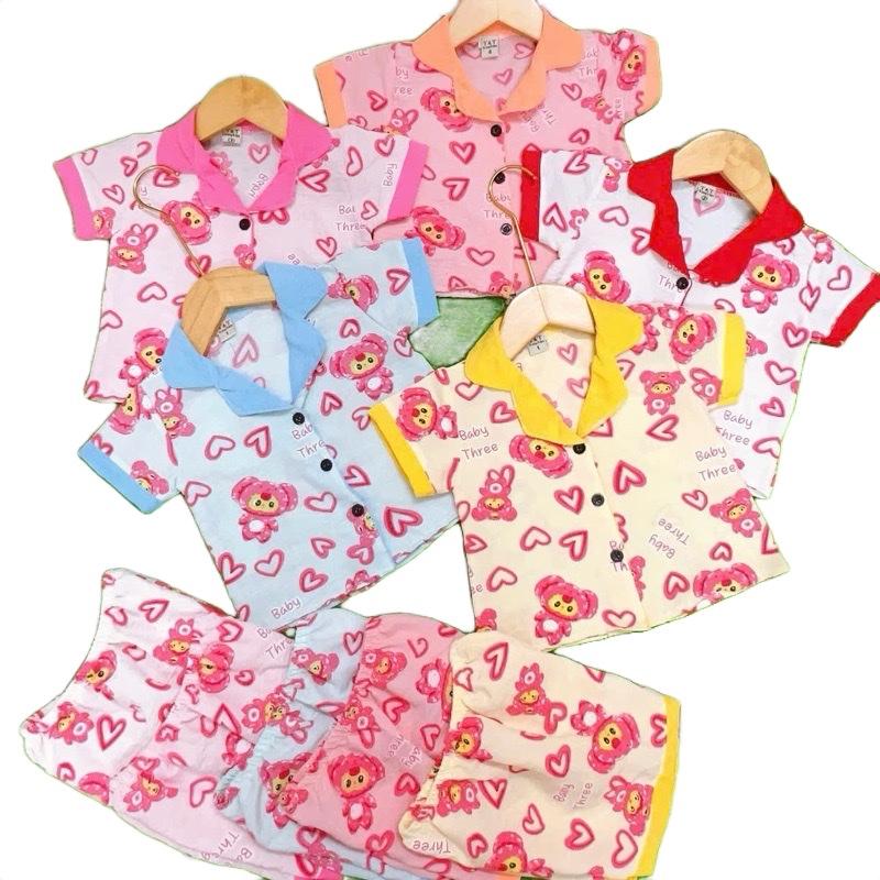  Combo 2 Bộ Đồ Pizama Cho Bé Gái Từ 6kg Đến 16kg Sandal - Thiết Kế Tinh Tế Thoáng Mát & Mềm Mịn - Chất Liệu Thoải Mái Dễ Chịu 