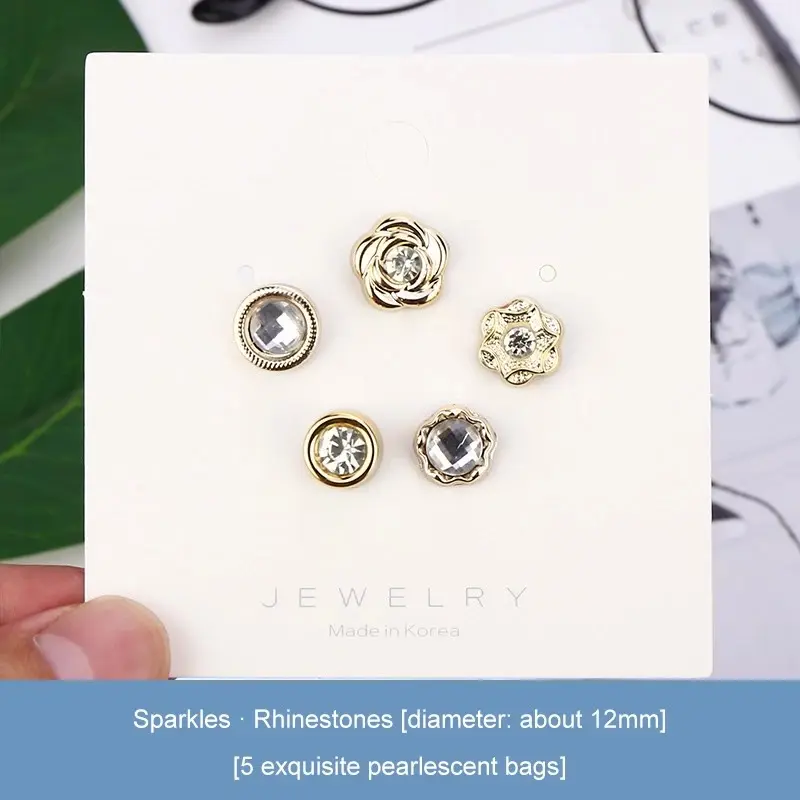 Bros Pin Wanita Model Invisible Tanpa Kancing Dapat Dilepas Untuk Pakaian Sweater Mini Pin Baju Pin Aksesoris Hijab 5