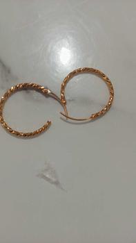 Product Review of Anting Hoop Gipsy Bulat Mewah Fashion Emas Premium Anti Alergi Nyaman Dipakai Perhiasan from u**, 1