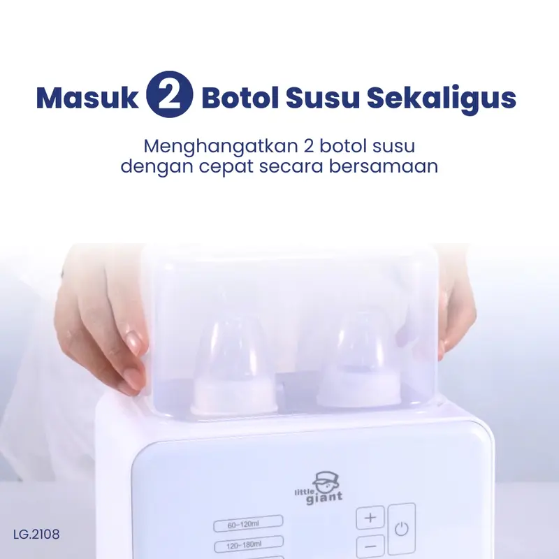 Little Giant Digital 5in1 Double Bottle Warmer Sterilizer Penghangat Botol Susu LG.2108 4