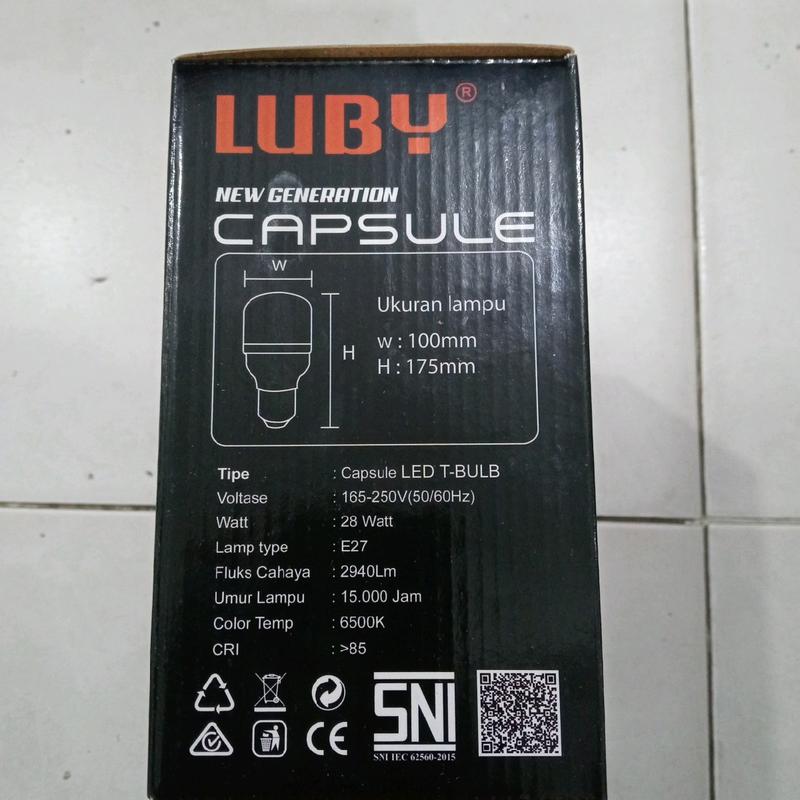 lampu led luby capsul 28watt  bergaransi 1tahun voltase 165-250volt 4