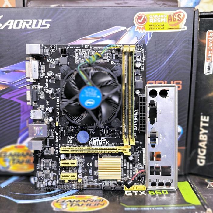 Jual PAKET Motherboard H81 Asus H81M-K Processor Intel Core i5-4590 ...
