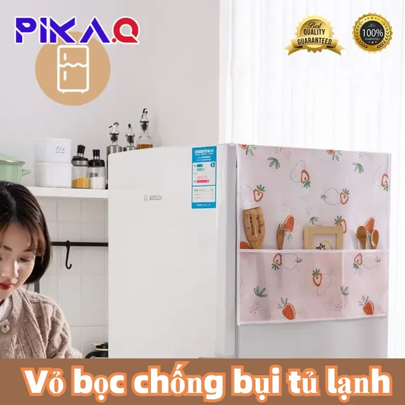 Tấm Che Chống Bụi Tủ Lạnh & Máy Giặt, Túi Đựng Đồ, Thiết Kế Ngẫu Nhiên 0
