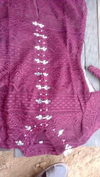 Product Review of Aywears - Set couple pasangan BURGUNDY kebaya brukat kurung malika dan rok songket dan kemeja battik pasanga.  Kondangan Wanita Pesta from I**i W**i 0