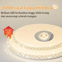 Gambar COD Lampu Plafon Minimalis Modern LED Bulat 36/48Watt Ruang Tamu Lampu Plafon 3 Warna Kristal Remote - 40*40C-MDua lapisa dari GOGEOUS Lampu Shop Kab. Tangerang 5 Tokopedia