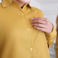 Gambar Kemeja Wanita Polos Lengan Panjang Premium | Blouse Kerja Kantor Polos | Atasan Formal Casual Hijab Friendly dari Sakha Premium Kota Administrasi Jakarta Pusat 4 Tokopedia