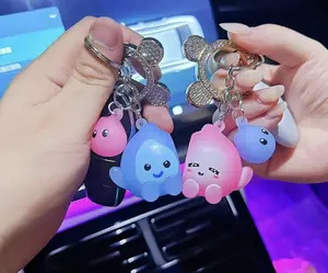 Iluvia Cute keychain Glow in the dark Little Fire Water Magnetic Flame