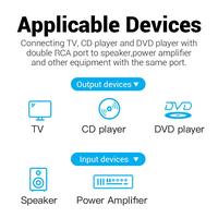 Gambar Kabel Audio RCA 2 Male to 2 Male Hi Fi Sound Kabel TV Speaker - BCU Green, 8 Meter dari XLink Jakarta Kota Administrasi Jakarta Barat 4 Tokopedia