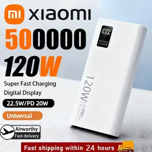 Xiaomi New 120W Power Bank 200000mAh High Capacity Fast Charging Portable Battery Charger PowerBank For iPhone Samsung Huawei